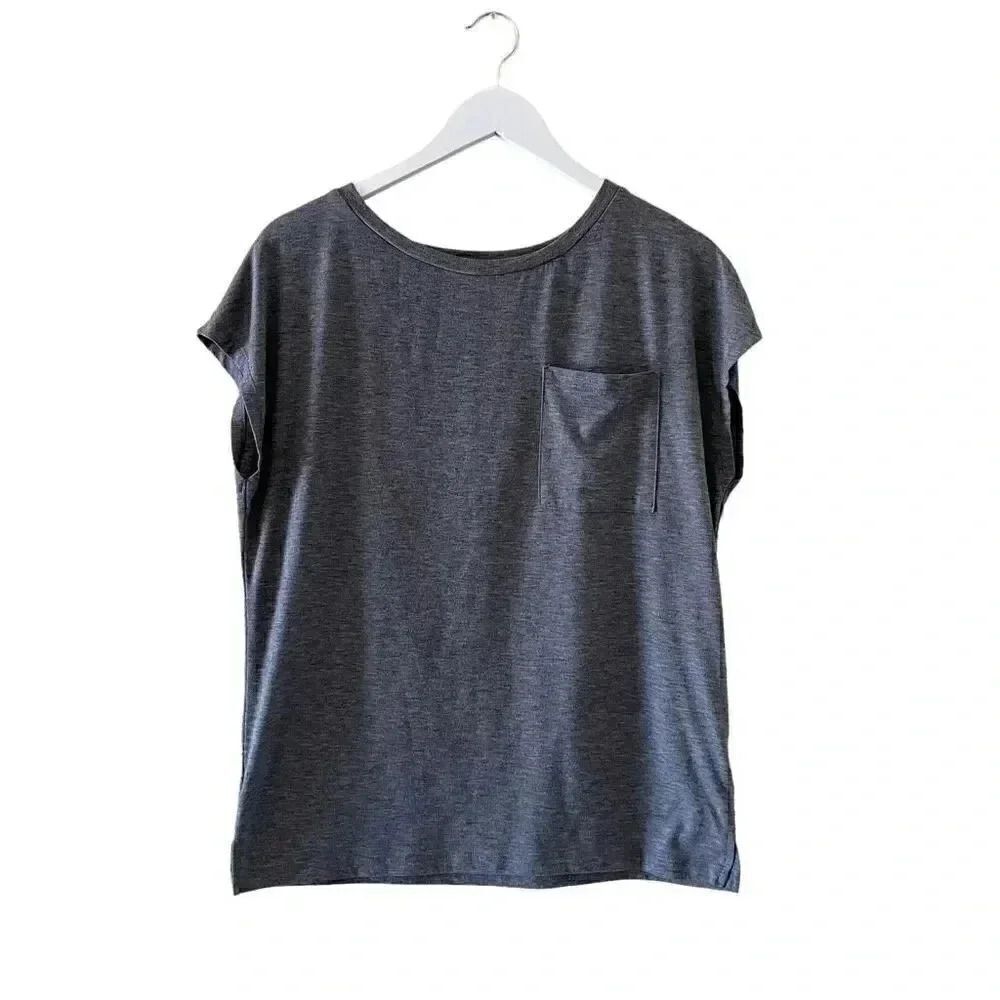 Mirol Charcoal Gray Short Sleeves Minimalist T-Shirt SZ M #1232